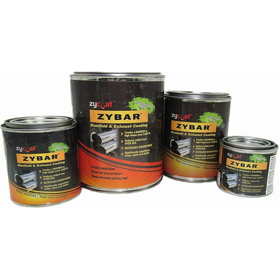 ZyCoat ZyBar 13016 High Temperature Coating - Aluminum - Silver, 16 Ounce