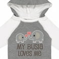thumbnail image 4 of Inktastic My Busia Loves Me Childs Boys or Girls Long Sleeve Baby Bodysuit, 4 of 5