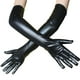 thumbnail image 2 of Guantes de Cuero Hugo Guantes Largos Elásticos 21 pulgadas Negro, 2 of 7