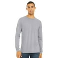 thumbnail image 2 of BELLA + CANVAS Unisex Triblend Long Sleeve T-Shirts 50/25/25 Polyester/ Ring-spun Cotton/Rayon Tee Shirt (Charcoal Black Triblend+Denim Triblend 2 Pack, S), 2 of 8