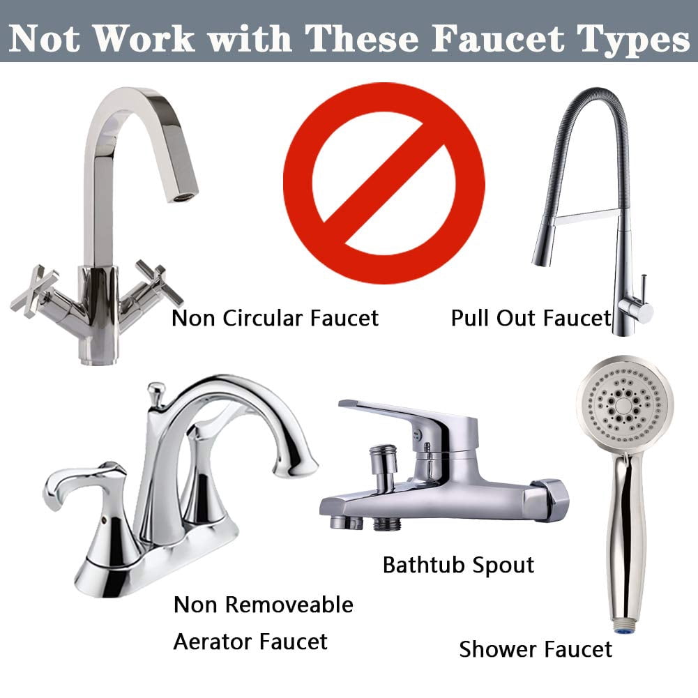 Faucet Mounted Eyewash Station Kit, Emergency Eye Wash Unit, OSHA Approved First Aid Eye Flush Kit, 1x Eyewash Station, 4X Adapters, 2X Inspection Tags, 1x Emergency Eye Wash Station Sign