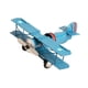 thumbnail image 2 of Modelo de avión de hierro, juguete educativo, accesorio fotográfico, simulación, recuerdo de fiesta, helicóptero. Azul, 2 of 9
