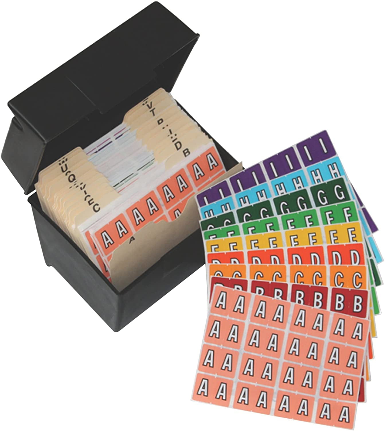 Pendaflex End Tab Alphabectic Labels, Starter Kit, Assorted, 5 Packs