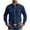 Navy, variant on Men's Casual Shirts Solid Color Long Sleeve Button Down Loose Lapel Shacket Shirt Tops With 2 Flap Pocket (3XL, Navy)