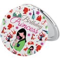 thumbnail image 1 of BEKECH Mulan Princess Inspired Gift Birthday Princess Compact Mirror Mulan Fans Pocket Mirror Princess Movie Gift, 1 of 7
