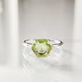 thumbnail image 6 of AAA Peridot Ring, 925 Sterling Silver, Women Ring, Natural Peridot, August Birthstone, Christmas, Thanksgiving, Tiny Dainty Ring, CZ Ring, Handmade, Statement Jewelry, Wedding, Anniversary Gift, 6 of 8