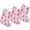 Pink Christmas Tree, variant on Christmas Stockings Red and Black Snowflake Pattern Personalized 3-Pack 14.8 Inch
