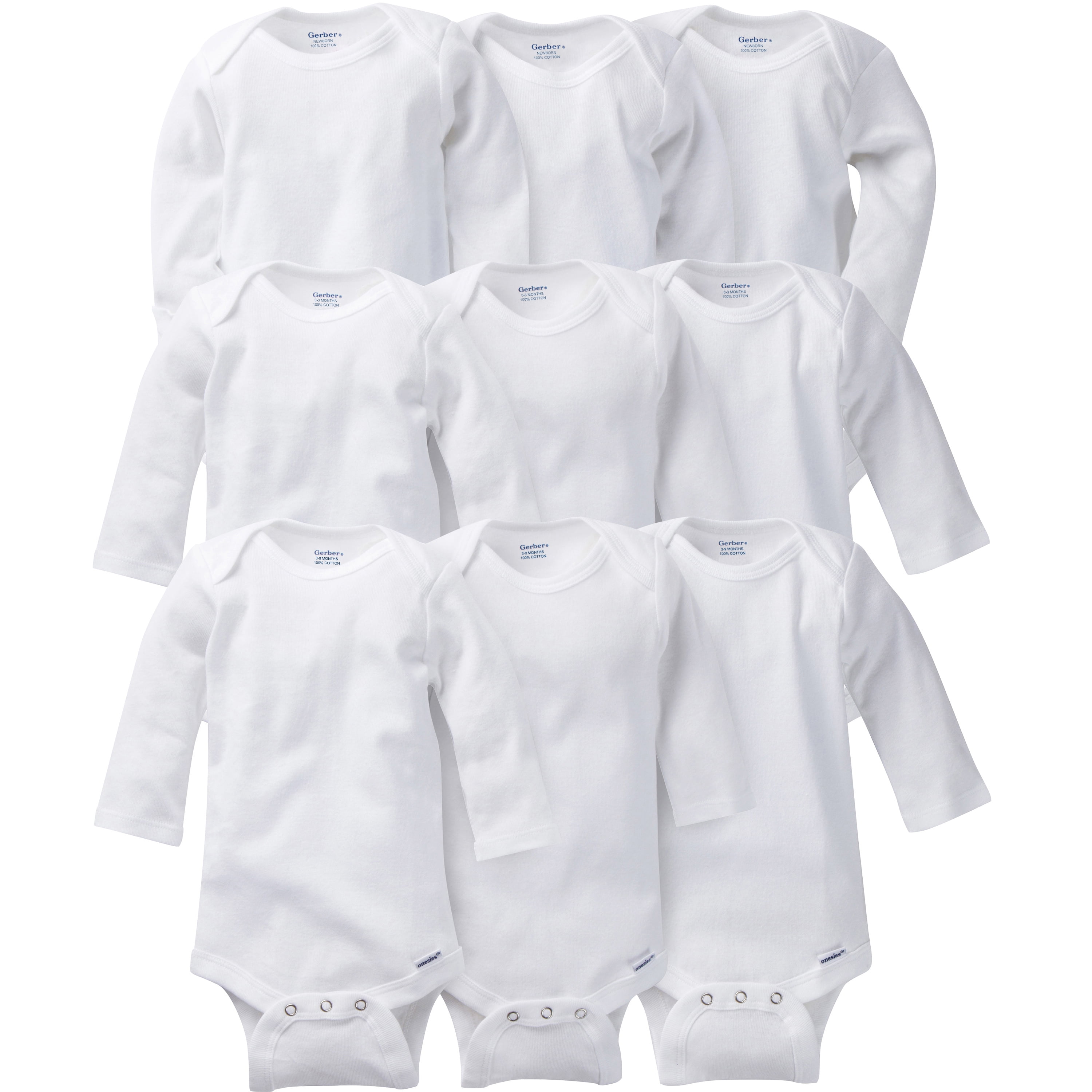 gerber grow with me onesies