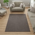thumbnail image 6 of Ottomanson Non-Slip Area Rug for Living Room 2'7" x 5' Stain-Resistant Low Pile Floor Carpet, Brown, 6 of 9