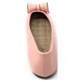 thumbnail image 5 of Victoria K Women's Faux Leather Roll Bow Ballerina Flats, 5 of 5