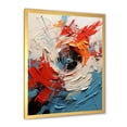 thumbnail image 2 of Designart "Spiral Chaos Collage Explosion II" Abstract Framed Wall Art - Modern White Abstract Collages Entryway Framed Wall Art Print, 2 of 6