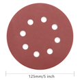 thumbnail image 2 of czcpp-Sanding Disc Set, 100Pcs 5 Inch 8 Holes Hook and Loop Sandpaper Set, 40 60 120 180 240 Grit Sanding Sheet Assorted for Random Orbital Sander, 2 of 4