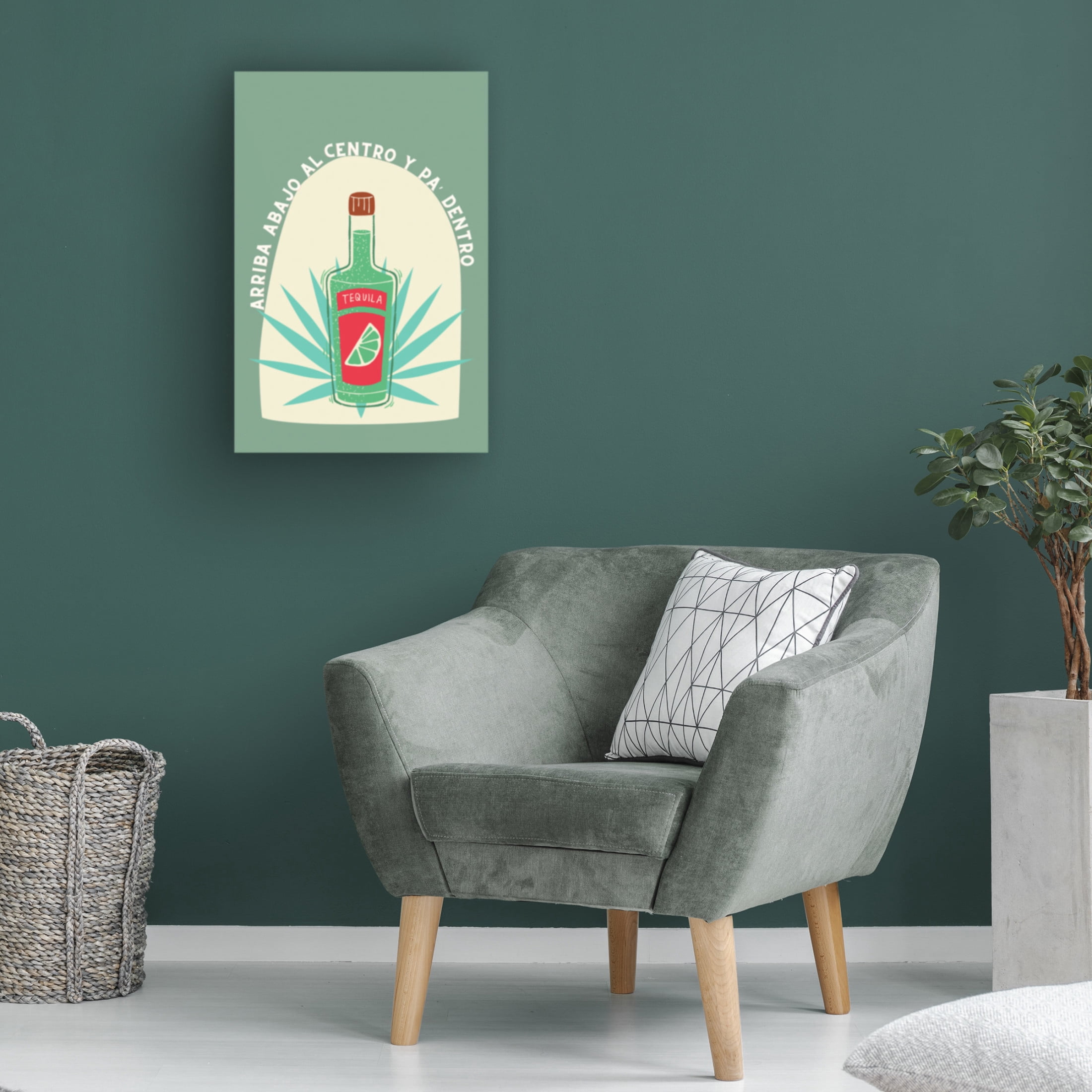 Canvas Wall Art - Gaec Studio 'Tequila' Wall Art for Living Room, Bedroom, or Office Décor by Trademark Fine Art - 16 x 24 Inches