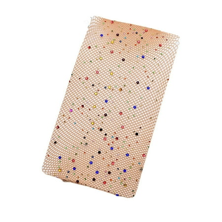 

DoubleYi Long Stockings Dressing Rhinestones Stylish Openwork Sparkling Stockings Pantyhose