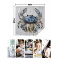 thumbnail image 5 of nqOlkjepod Blue Crab Coastal Cloth Napkins Set of 4 Reusable Dinner Napkins, Vintage Beach Nautical Coral Sea Cocktail Napkin Washable Table Napkins for Wedding/Holiday Party/Baby Shower 20"x20", 5 of 8