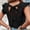 Black, variant on Summer Tanks for Women 2026 Summer Solid Color Crew Neck Tee Shirts Leisure Loose Fit Sleeveless Standard Straps Summer Shirts