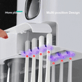 thumbnail image 5 of Asunby  Punch-Free Wall-Mounted Toothbrush Cup Holder, an Automatic Toothpaste Dispenser, a Multifunctional Bathroom Accessory Set with Cups and Storage Functions, and a Bathroom Storage Box, 5 of 7