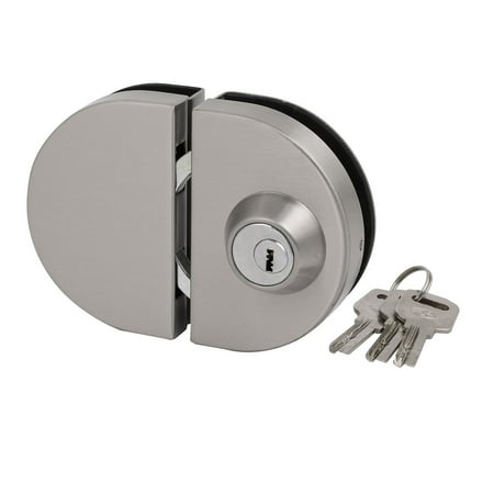 12mm Glass Thickness Oval Shape Push Pull Sliding Door Lock Set