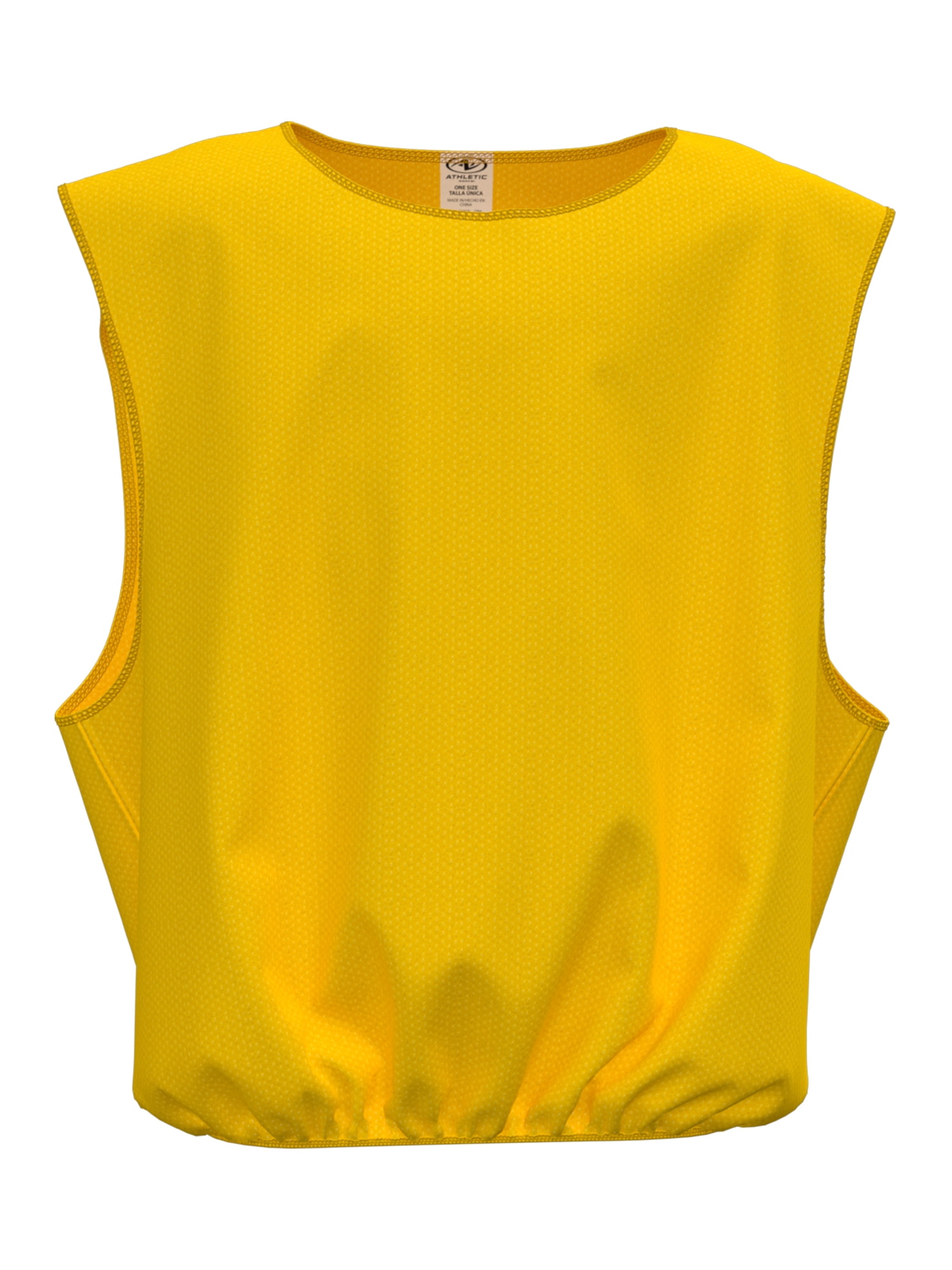 (12 pack) Athletic Works Sleeveless Pullover Junior Scrimmage Vest&nbsp;(Kids), Yellow
