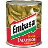 EMBASA Sliced Jalapenos in Escabeche, Shelf Stable, Kosher, 26 oz Steel Can