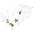 thumbnail image 1 of Pet Playpen HOMIDEC para animales pequeños, valla de alambre hecha a mano, 48 x 24 x 40 cm, 1 of 8