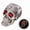 Z117-Sanjiao, variant on Skull Head with LED Light Up Glowing Eyes Night Light Resin Human Skull Sculpture Bone Prop Horror House Party Ornament for Halloween Bar Table Decor Holiday Birthday