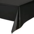 thumbnail image 4 of (3 pack) Rectangular 54" x 108" Black Plastic Table Cover, 3 Count, by Way To Celebrate, 4 of 7