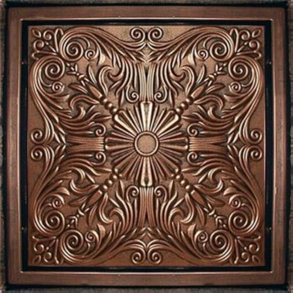 Astana Antique Copper Black (24x24 PVC) Ceiling Tile