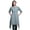 Blue, variant on Green Rose & Ranunculus Floral Printed Asymmetrical Kurti Tops For Women Indian Summer Dress Tunic XX-Large