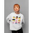 thumbnail image 2 of Japanese Emoji Icons - Cute Cultural Set Graphic Women's Sweatshirt, 2 of 4
