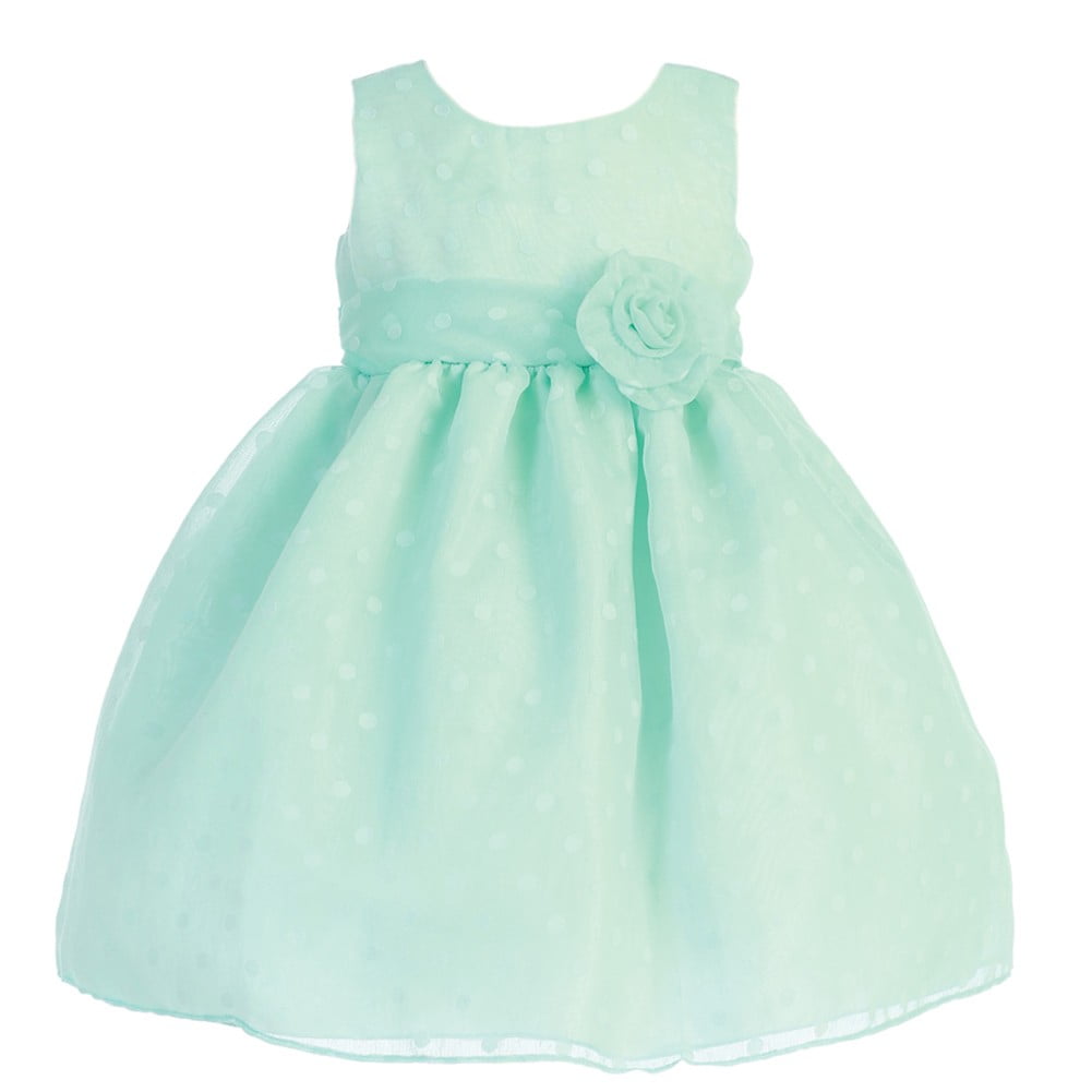 mint green flower girl dress