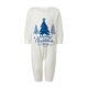 thumbnail image 3 of Pijamas navideños familiares a juego, camiseta con estampado de árbol y letras y pantalones a cuadros. Ropa de dormir para estar en casa., 3 of 10