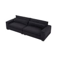 thumbnail image 3 of 104.72 Inch Fabric Couches For Living Room, Mid Century Modern Sofas For Bedroom, Apartment, Office Black, 3 of 7