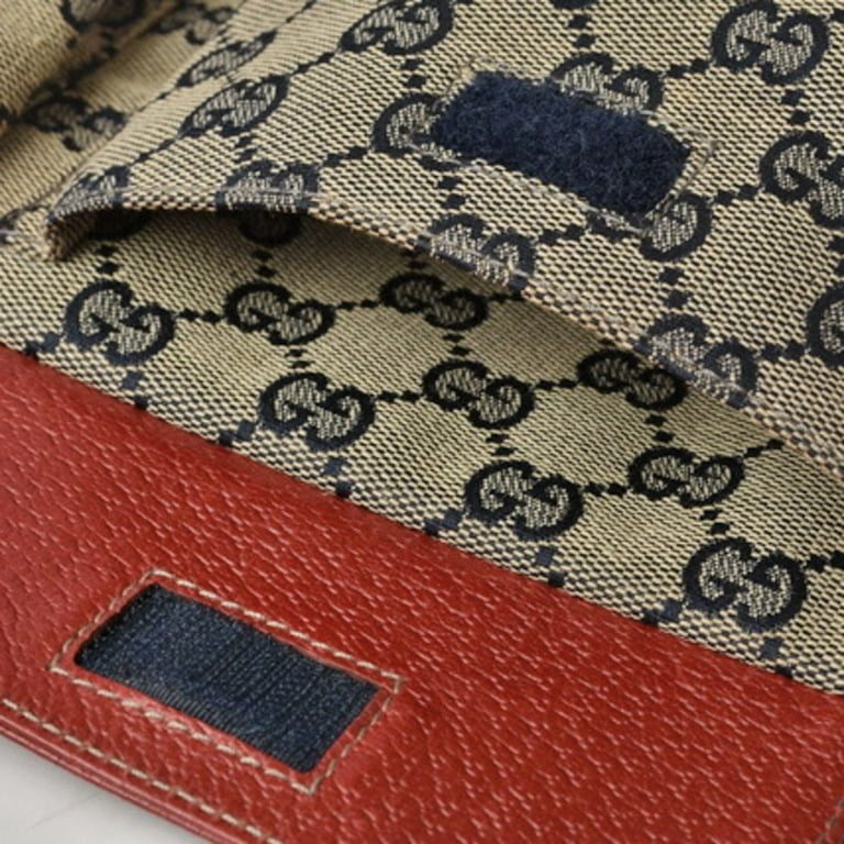 Gucci Beige/Blue GG Supreme Canvas and Leather Diaper Bag Gucci