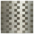 thumbnail image 2 of Art3d Peel and Stick Backsplash Tile 12"x12" Brushed Silver Aluminium Silver Bathroom/Kitchen Tile,Metal Wall Stickers (10-Pack), 2 of 7