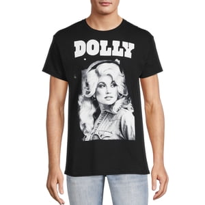 Dolly Parton Men's Portrait Graphic T-Shirt