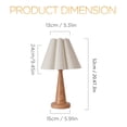 thumbnail image 2 of KUNJOULAM Modern Simple Rustic Table Lamp Nightstand Light with Wood Metal Base Use E26 Bulb For Bedroom Livingroom Home Deco (Bulb Not Include), 2 of 9