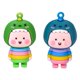 thumbnail image 2 of Gwong Juguete 2 unids Lindo Squint Dinosaur Muñeca Llavero Colgante Desktop Ornament Bag Deck Regalo Gwong 30005959, 2 of 7