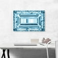 thumbnail image 2 of ARTCANVAS Baby Blue Emerald Cut Diamond Jewel Canvas Art Print - Size: 26" x 18" (1.50" Deep), 2 of 9