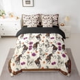 thumbnail image 2 of Homewish Western Horse Animal Twin Bedding Sets 7-Piece for Teen, Floral Flower Bedding Comforter Set, Vintage Rustic Farmhouse Reversible Sheet Sets, Microfiber Bedroom Decor, 2 of 7