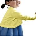 thumbnail image 7 of Dagugfen Toddler Baby Clothes Girls Cardigan Sweater Long Sleeve Button Hollow out Loose Fashion Comfy Cropped Outwear, 7 of 7