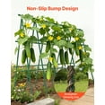 thumbnail image 5 of 50 Pack 57.28 Inch Plastic Coated Metal Tomato Garden Stakes with Pointed End and Non Slip Bumps for Climbing Plants and Outdoor Vegetables Support, 5 of 6