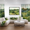 thumbnail image 3 of Designart - Montagnes Vertes Aquarelle - Peinture de Paysage Impression sur Toile Encadrée, 3 of 4