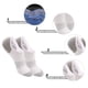 thumbnail image 3 of Calcetines invisibles de algodón transpirable de estilo fino de verano de 6 uds. Calcetines de boca baja calcetines de silicona antideslizantes para barcos Zhivalor BST3061421-1, 3 of 5