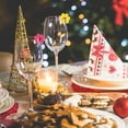 thumbnail image 2 of EeaseMX 14 marcadores de silicona para copas de vino, identificadores decorativos para copas de vino., 2 of 7