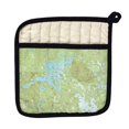 thumbnail image 1 of Betsy Drake PT969 Squam Lake, NH Nautical Map Pot Holder, 1 of 1