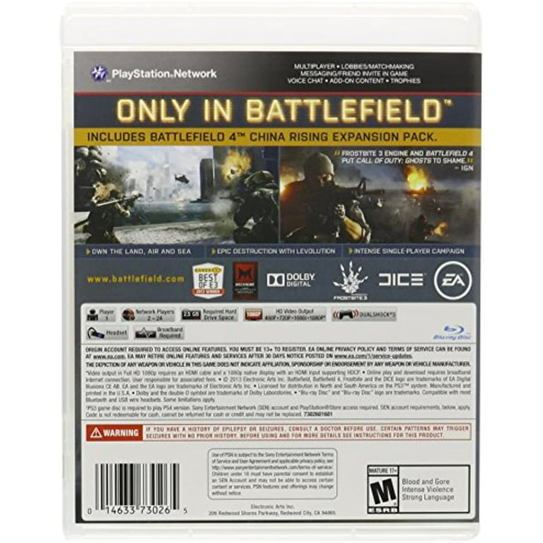 Battlefield 4: Limited Edition [Playstation 3 Ps3 Bonus China