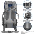 thumbnail image 2 of Campingsurvivals 60 L Unisex Water Resistant Professional Camping Backpack 6 Colors Available, 2 of 14