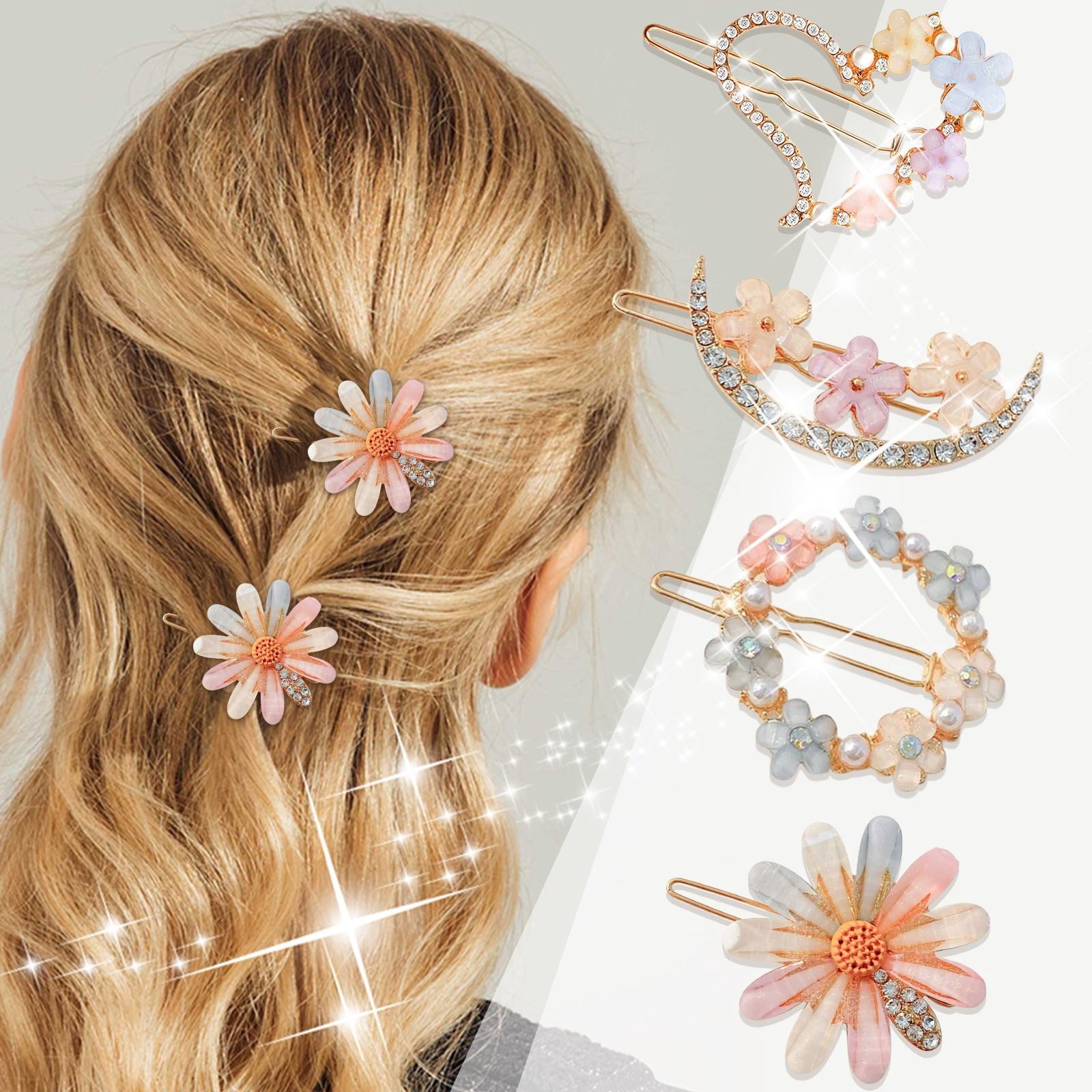 Kids Barrettes for Fine Hair Dolls Head Girls Hair Barrettes Metal French Clip Barrette Vintage Slides Lot Metal Hair Clips Barrettes Lot of Vintage Hair Barrettes Little Girls Hair Barrettes And