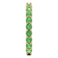 thumbnail image 4 of 1.2 ctw Wedding Band for Women - 14K Yellow Gold Simulated Green Diamond Stackable Eternity Ring, 4 of 6